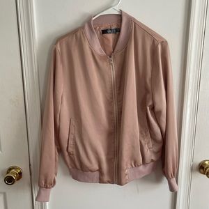 Missguided bronze bomber jacket